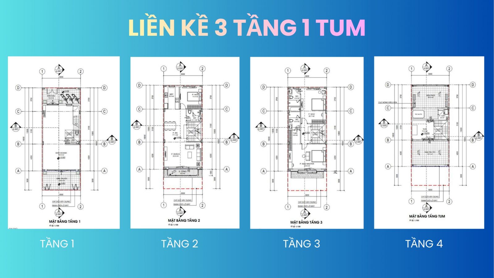 liền kề 3 tầng 1 tum dự án Eurowindow Light City